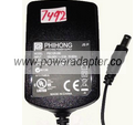PHIHONG PSC12R-090 AC ADAPTER 9V DC 1.11A NEW -(+) 2.1x5.5x9.3